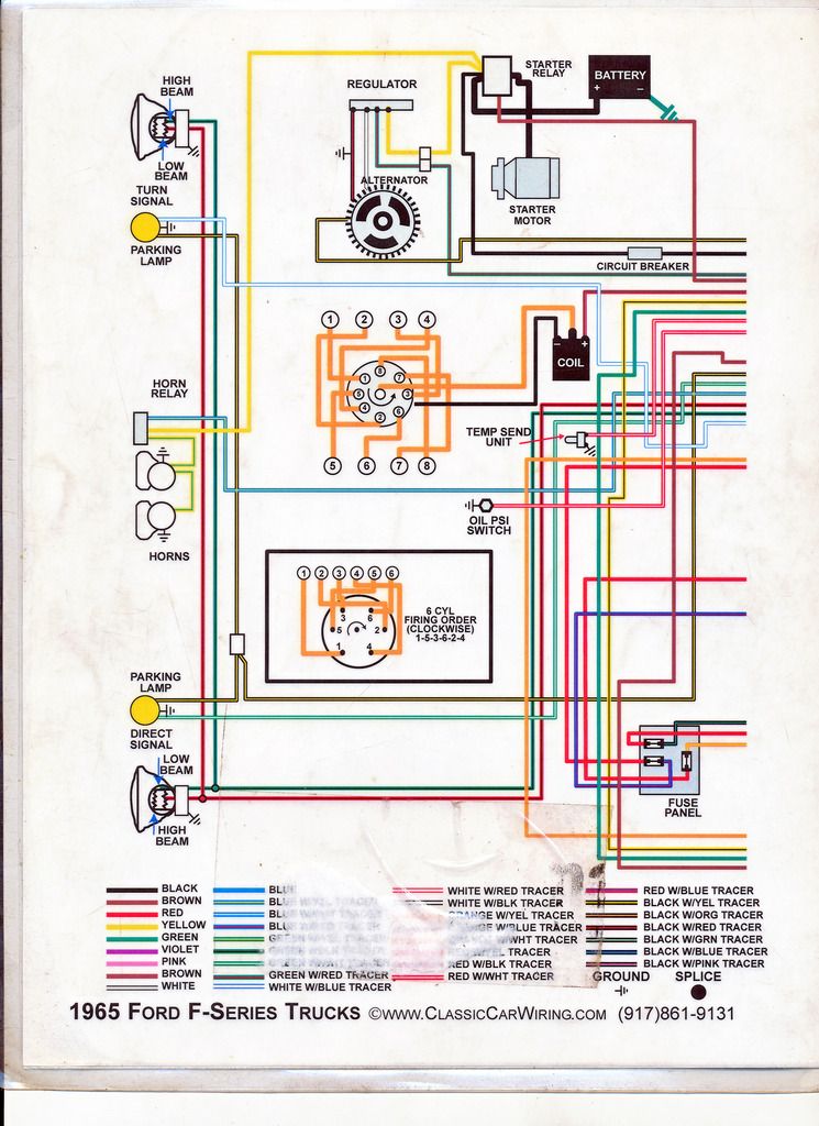 65 F100 thru F750 exterior wiring diagram - Ford Truck Enthusiasts Forums